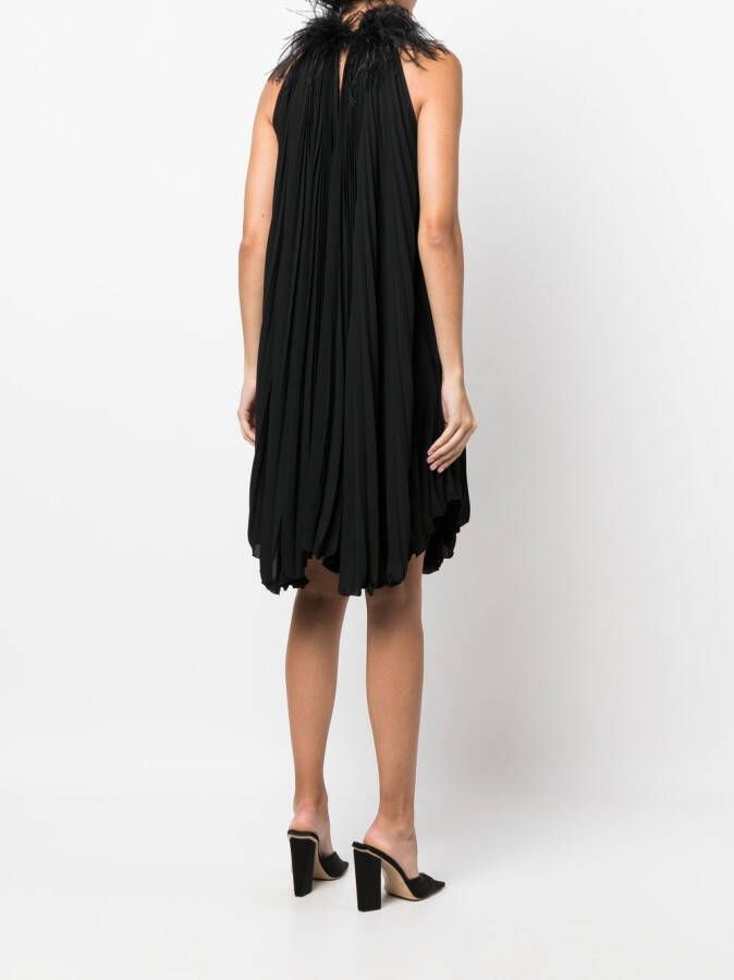 STYLAND Geplooide mini-jurk Zwart