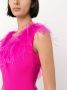 STYLAND Midi-jurk met veren afwerking Roze - Thumbnail 5