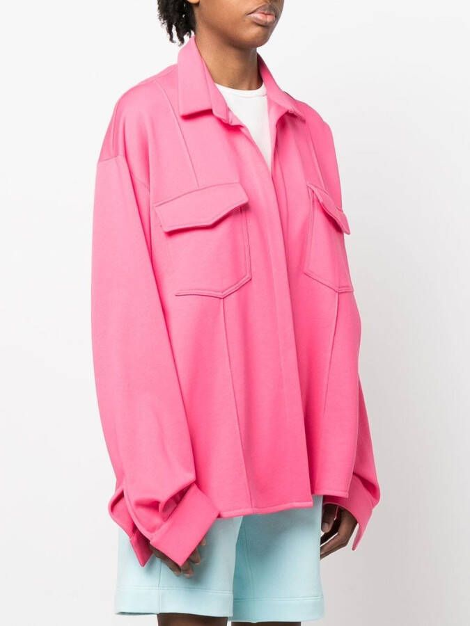 STYLAND Oversized shirtjack Roze