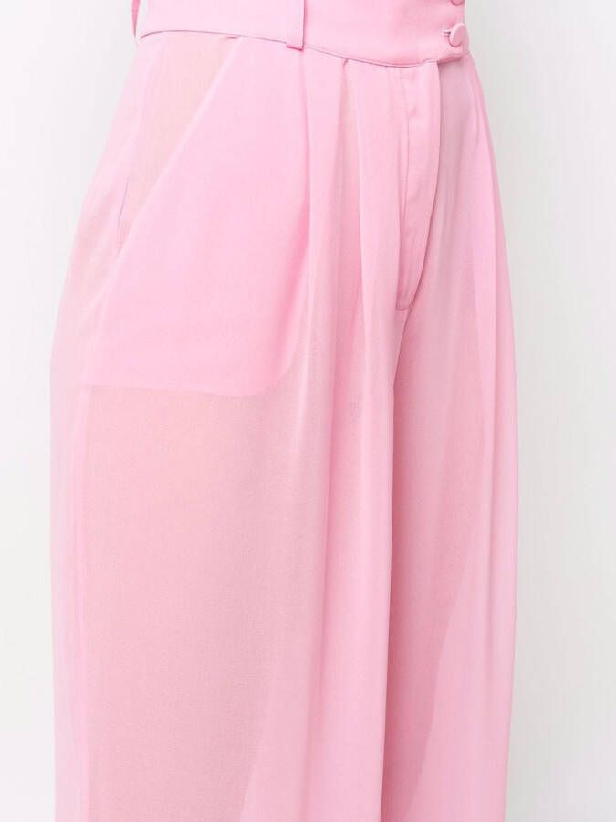 STYLAND Semi-doorzichtige broek Roze