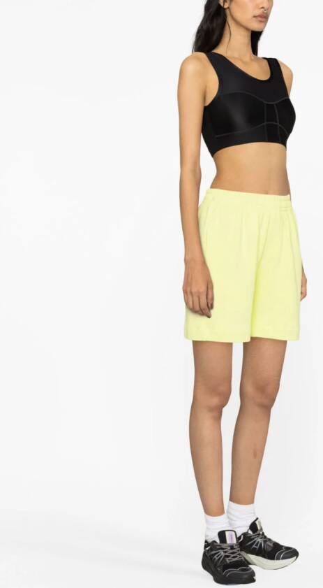 STYLAND Shorts met elastische taille Groen