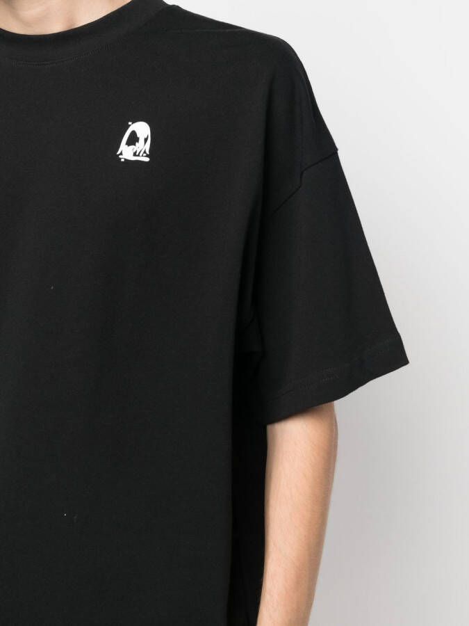 STYLAND T-shirt met print Zwart