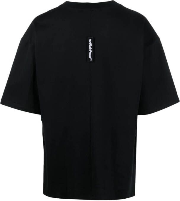 STYLAND x notRainProof T-shirt met logopatch Zwart