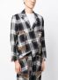 Sulvam Asymmetrische blazer Blauw - Thumbnail 3