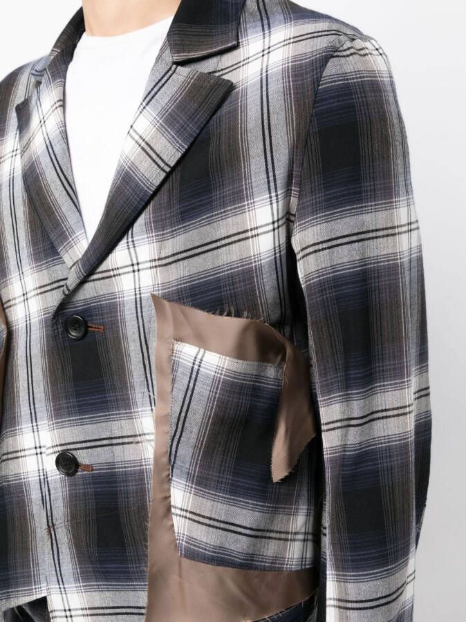 sulvam Asymmetrische blazer Blauw