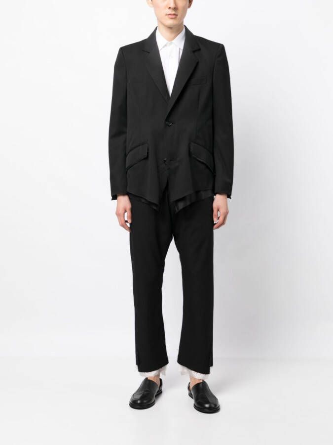 sulvam Asymmetrische blazer Zwart