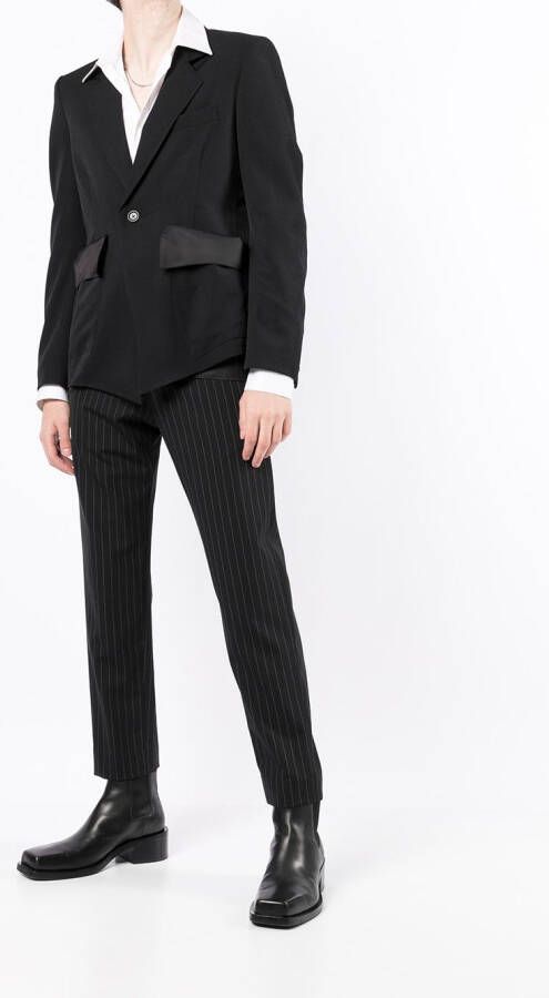 sulvam Blazer met enkele knoop Zwart