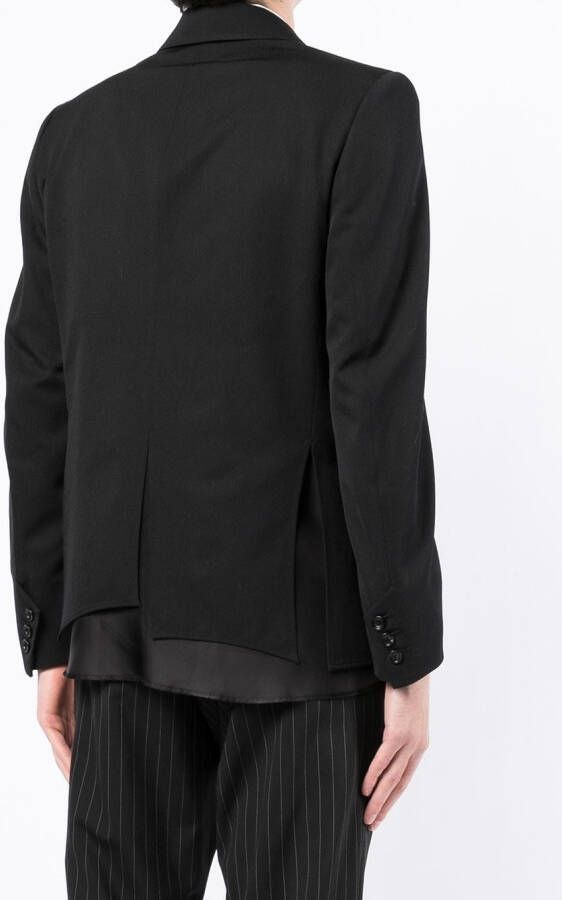 sulvam Blazer met enkele knoop Zwart