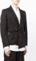 Sulvam Blazer met enkele rij knopen Zwart - Thumbnail 3