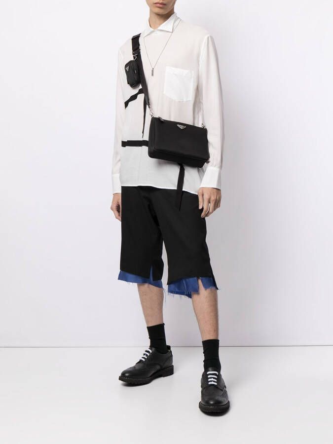 sulvam Shorts met contrasterende afwerking Zwart