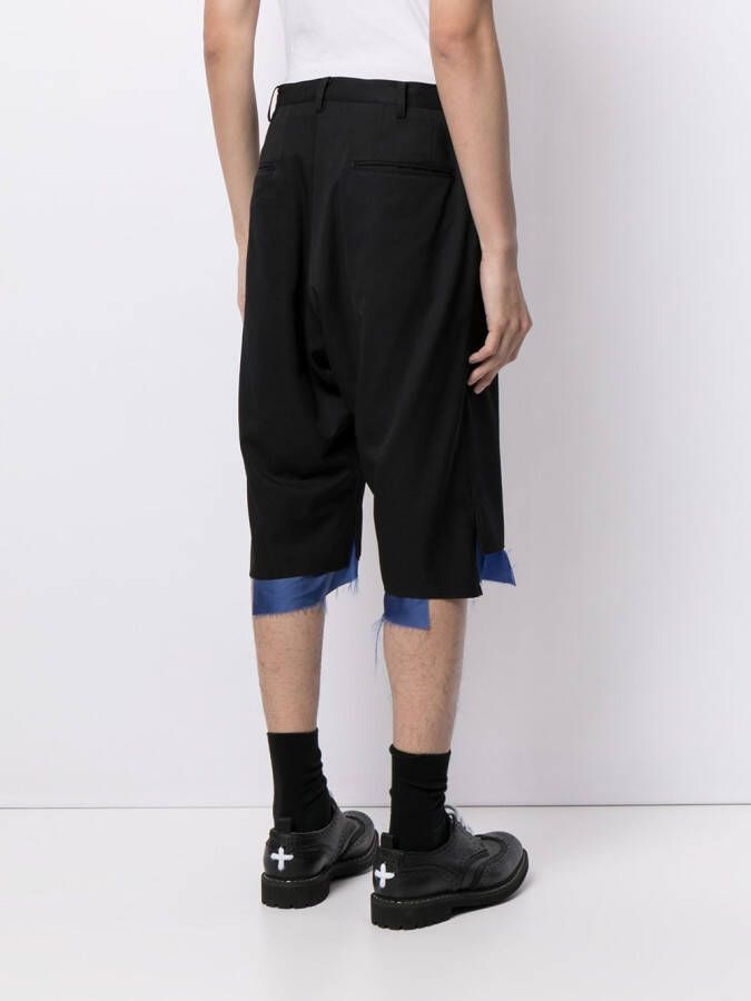 sulvam Shorts met contrasterende afwerking Zwart