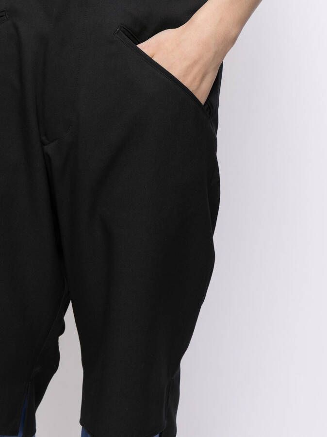 sulvam Shorts met contrasterende afwerking Zwart