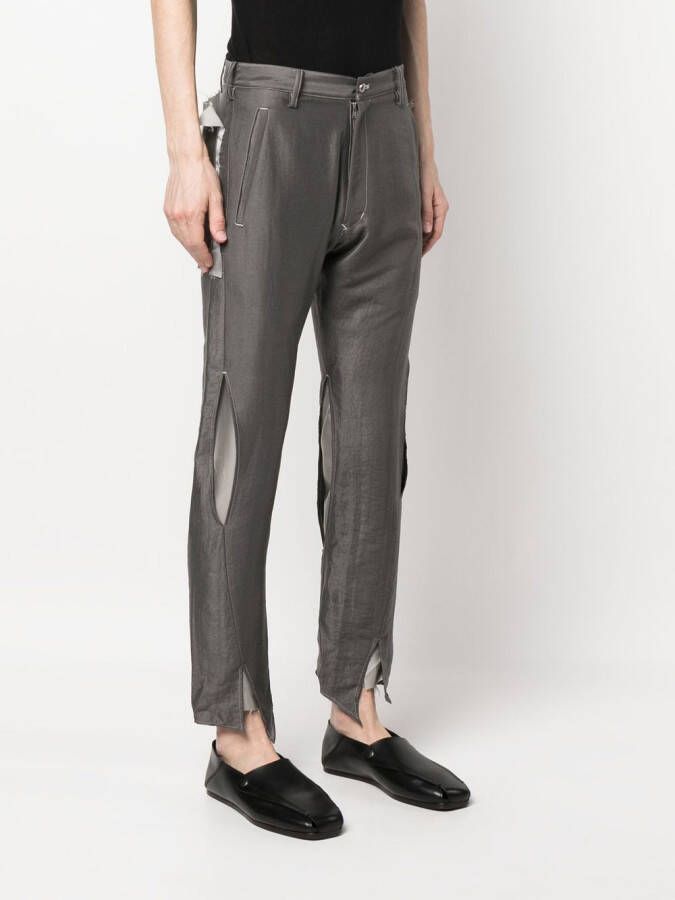 sulvam Slim-fit broek Grijs