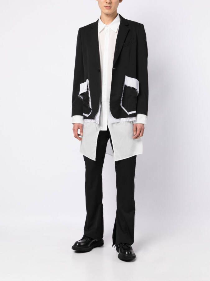 sulvam Straight broek Zwart
