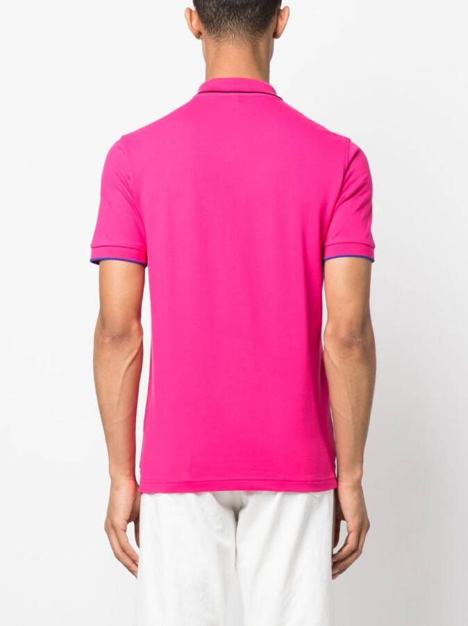 Sun 68 Poloshirt met geborduurd detail Roze