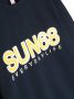 Sun 68 Sweater met logo Blauw - Thumbnail 3