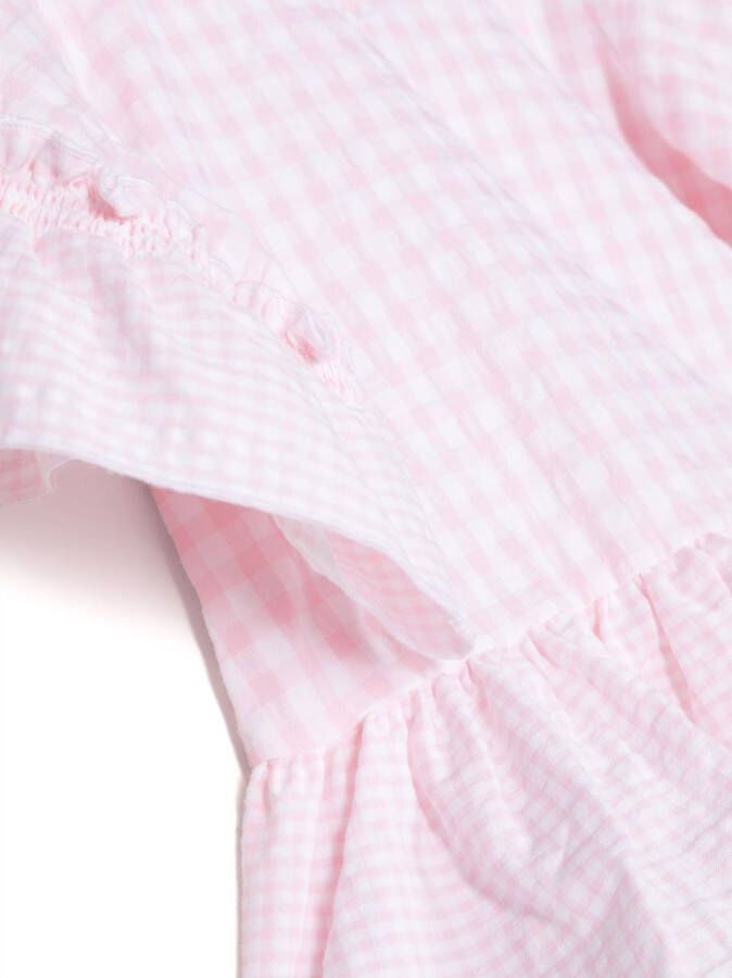 Sundek Geruite jurk Roze