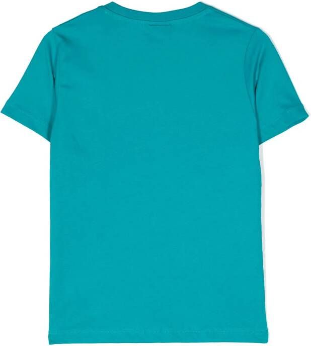 Sundek T-shirt met logopatch Blauw