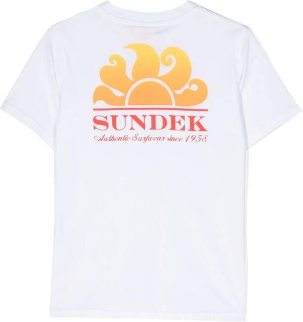 Sundek T-shirt met logoprint Wit