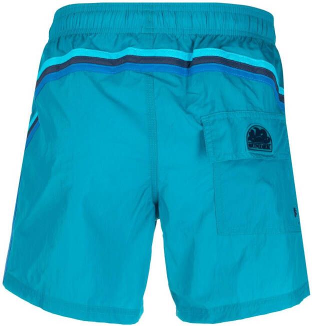 Sundek Zwembroek met logopatch Blauw