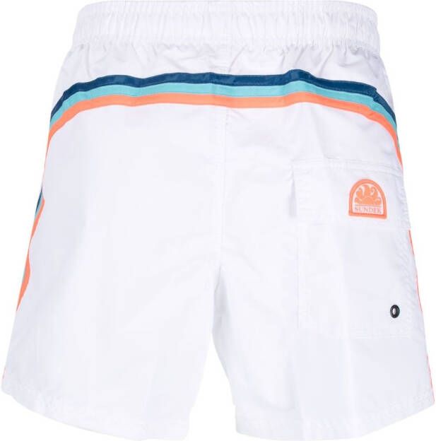 Sundek Zwembroek met logopatch Wit