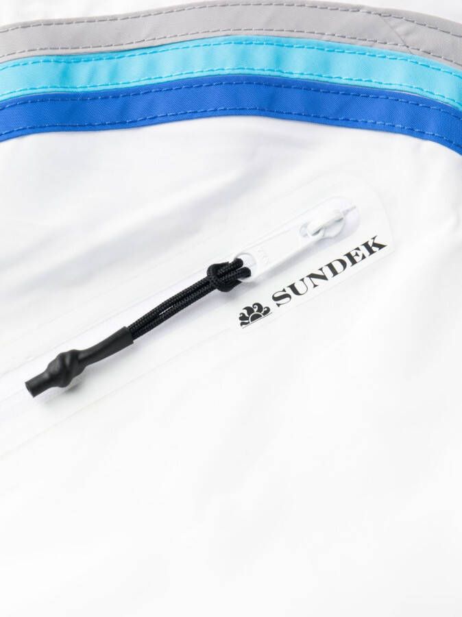 Sundek Zwembroek met logoprint Wit