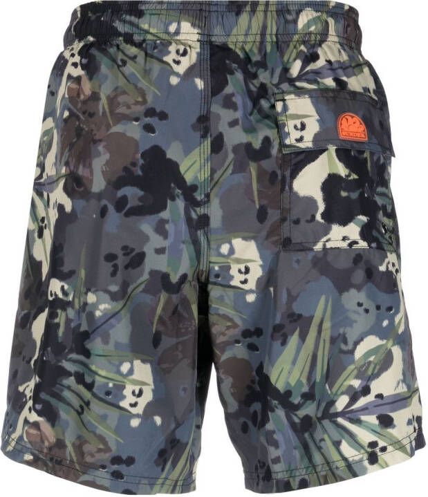 Sundek Zwembroek met print Groen