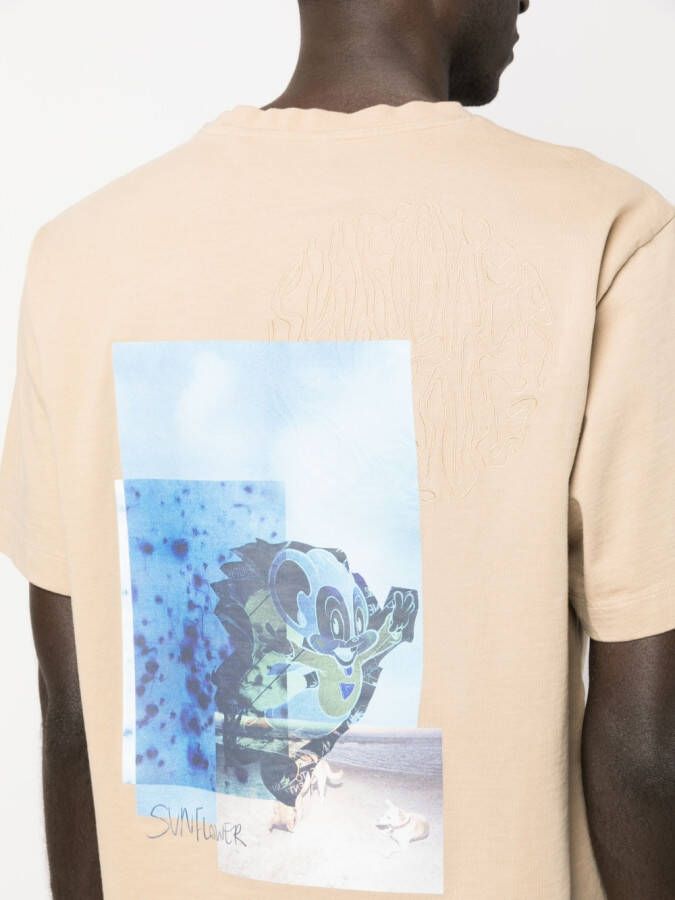 Sunflower T-shirt met grafische print Beige