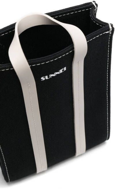 Sunnei Crossbodytas met logoprint Zwart