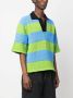 Sunnei Gestreept poloshirt Blauw - Thumbnail 3
