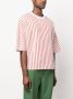 Sunnei Gestreept T-shirt Wit - Thumbnail 3