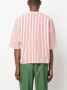 Sunnei Gestreept T-shirt Wit - Thumbnail 4