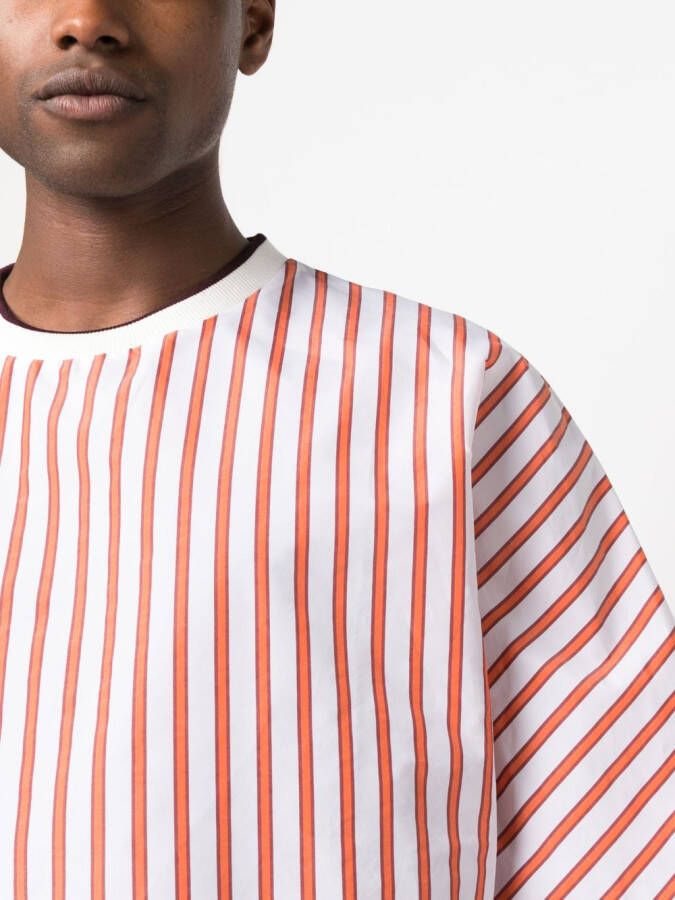 Sunnei Gestreept T-shirt Wit