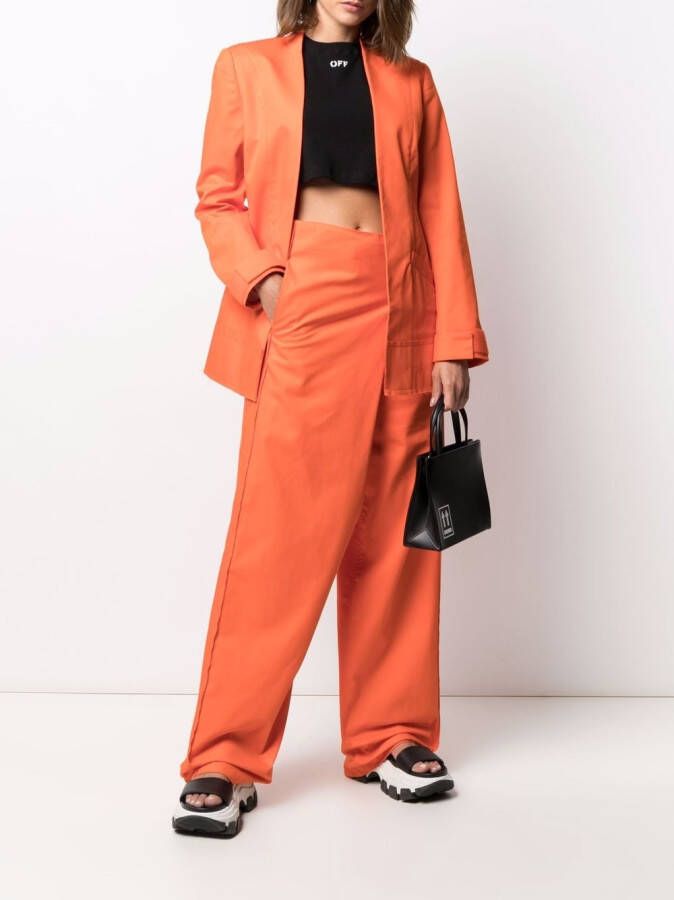 Sunnei High waist broek Oranje