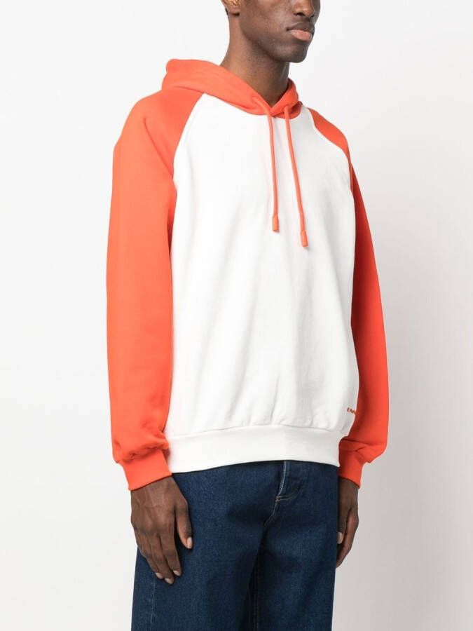 Sunnei Katoenen hoodie met geborduurd logo Wit
