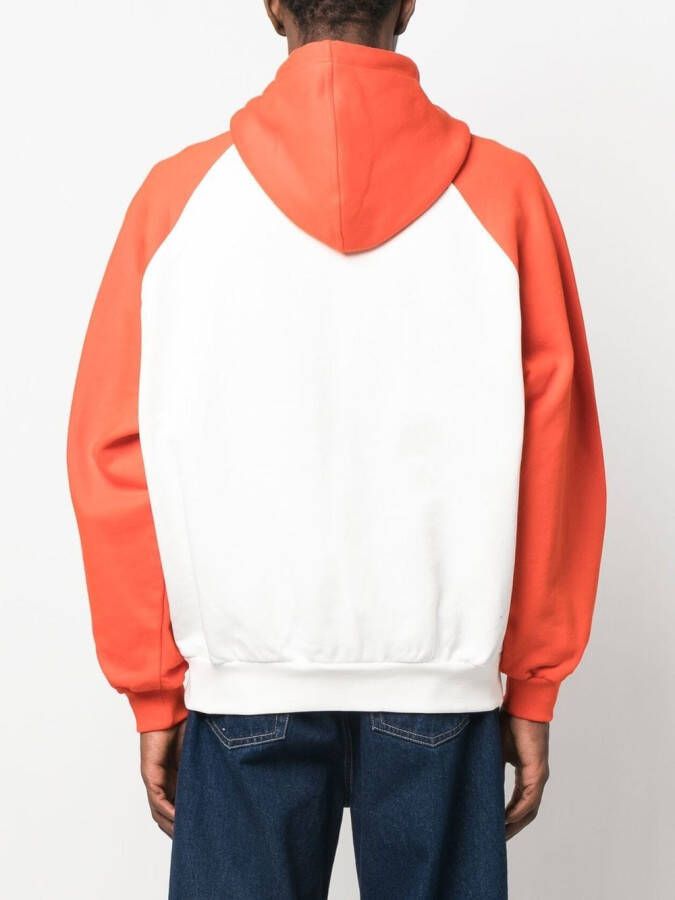 Sunnei Katoenen hoodie met geborduurd logo Wit