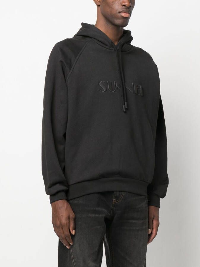 Sunnei Katoenen hoodie Zwart