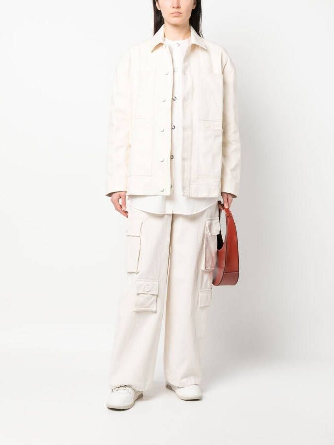 Sunnei Katoenen shirt Beige