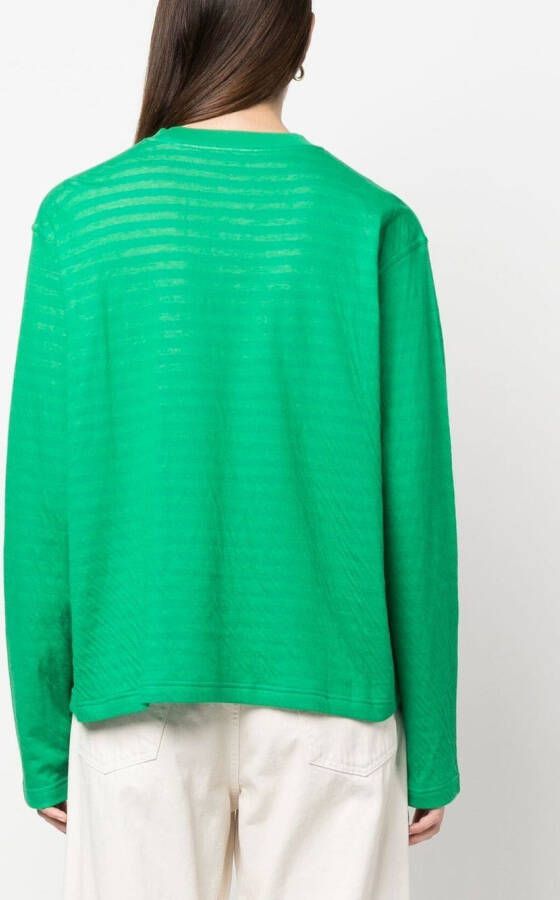 Sunnei Katoenen sweater Groen