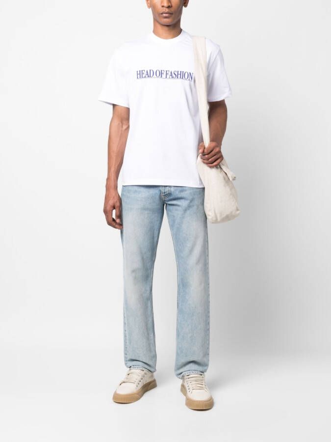 Sunnei T-shirt met logopatch Wit