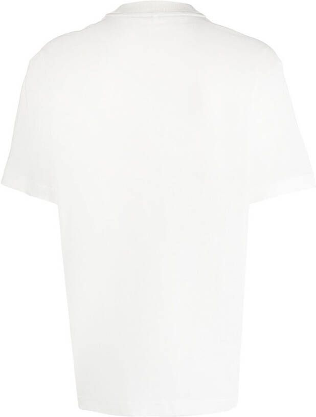 Sunnei T-shirt met logopatch Wit