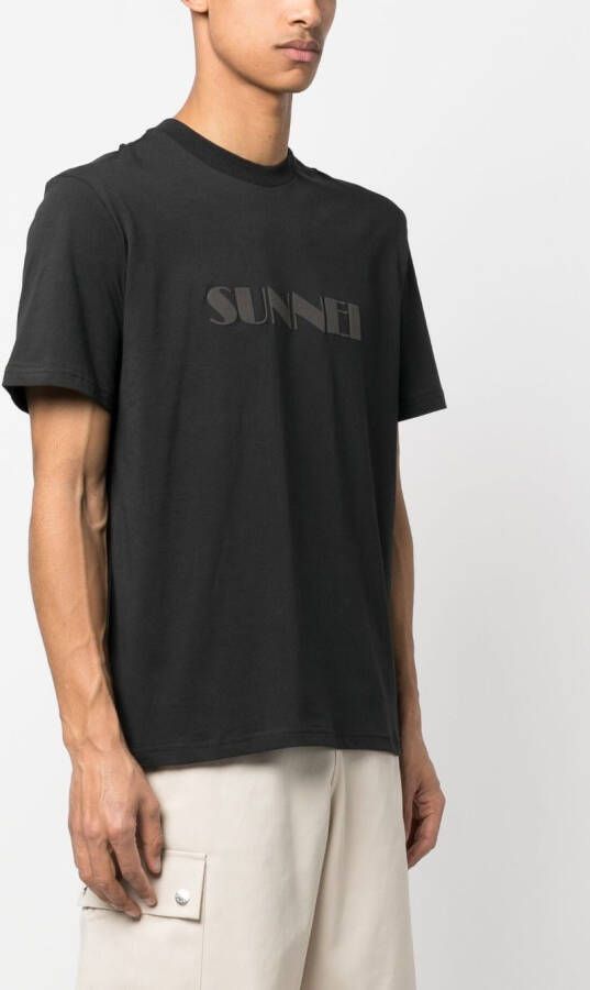 Sunnei T-shirt met logoprint Zwart