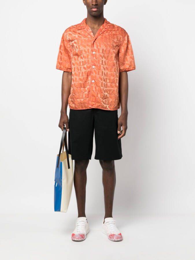 Sunnei Overhemd met jacquard Oranje