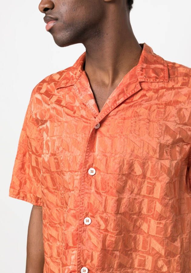 Sunnei Overhemd met jacquard Oranje