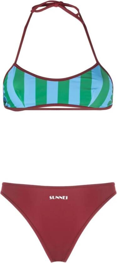 Sunnei Omkeerbare bikini Rood