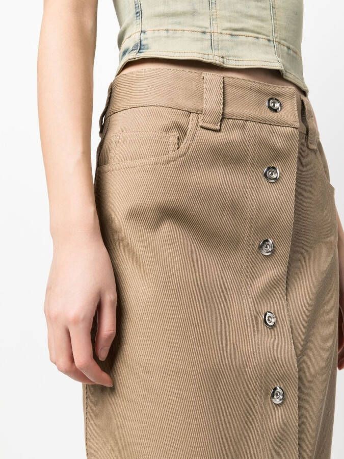 Sunnei Rok met knopen Beige
