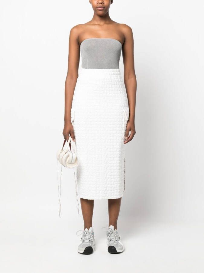 Sunnei Rok met logoprint Wit