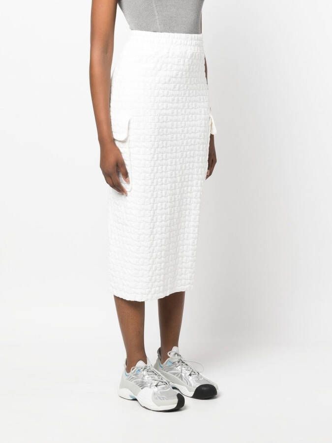 Sunnei Rok met logoprint Wit