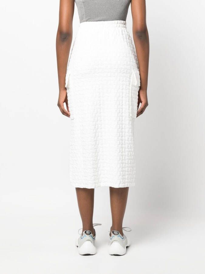 Sunnei Rok met logoprint Wit