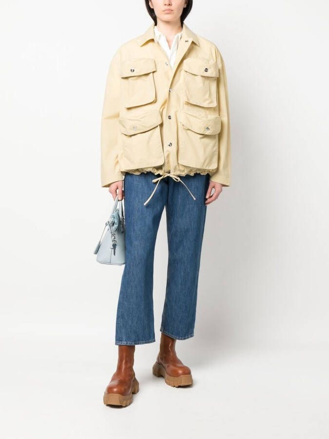 Sunnei Shirt met vier zakken Beige